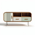 Tv-meubel in hout met modern design en opbergmogelijkheden 120 x 40 x 75cm