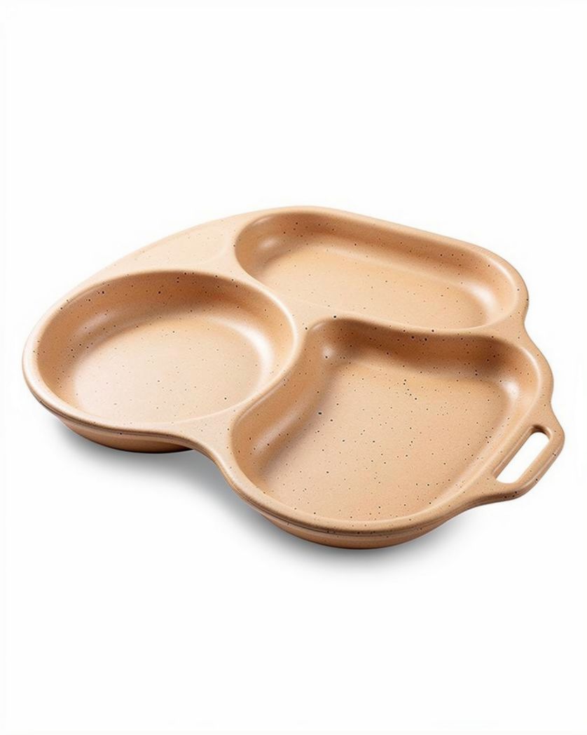 Aardappelen koelkast met drie compartimenten van keramiek 30 x 25 x 5cm
